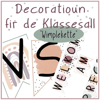 Preview of Decoratioun fir de Klassesall (Wimpel)