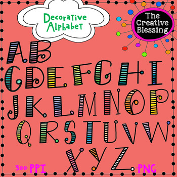 decorative alphabet letters clip art