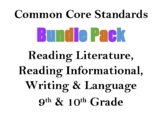 Decorative Common Core Language Arts Standards Bundle (9 & 10)