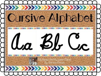 Preview of Decorative Cursive Alphabet A-Z