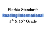 Decorative Florida Reading Informational Standards (9 & 10)