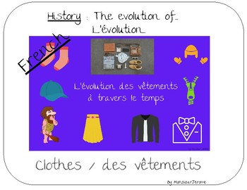 Preview of Découverte du monde : évolution des vêtements