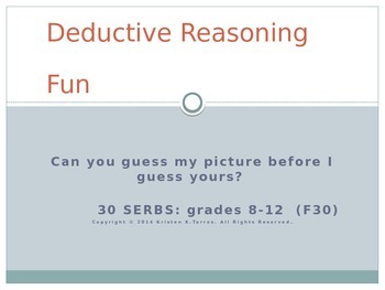 Preview of Deductive Reasoning Fun-30 Serbs
