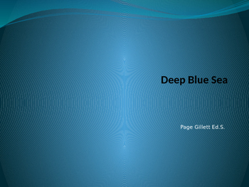 Preview of Deep Blue Sea Study Guide for Georgia Elementary Science Olympiad