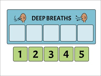 Deep Breathing Visual Support by YourPediatricSchoolOT | TPT