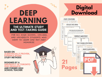 Preview of Deep Learning: The Ultimate Study and Test-Taking Guide for all Students