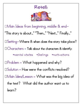 Deep Retell Graphic Organizer by JTC Creations | TPT