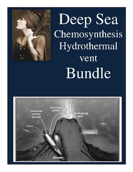 Preview of Deep Sea: Hydrothermal vents & Chemosynthesis BUNDLE with hyperlinks