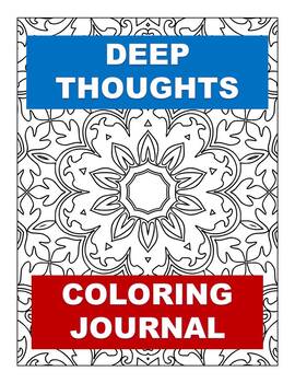 Preview of Deep Thoughts Coloring Book Journal