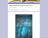 Deep and Dark and Dangerous Book Test Google Form - Digita