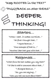 "Deeper Thinking" Writing & Conversation Starters Poster