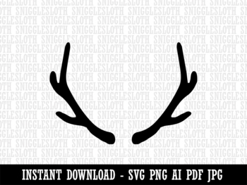 whitetail antler clip art