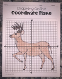 Deer EMOJI Graphing on the Coordinate Plane Mystery Picture