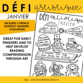 DISTANCE LEARNING - Défi artistique - janvier | French Art