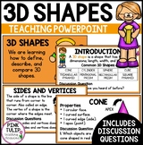 Define, Describe, and Compare 3D Shapes - Teaching PowerPo
