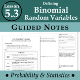 Defining Binomial Random Variables (ProbStat - Lesson 5.3)