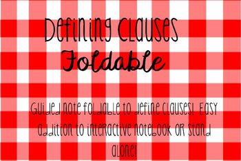 Preview of Defining Clauses Foldable