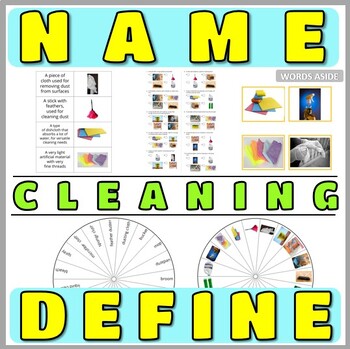 Preview of Defining Naming Vocabulary Puzzles Games Flash Cards