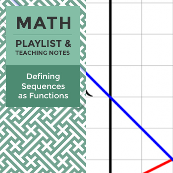 Preview of Defining Sequences as Functions - Playlist and Teaching Notes
