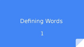 Preview of Defining Words Powerpoints Multiple Choice Powerpoint 1 (Grade 5-6)