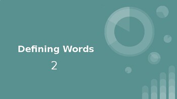 Preview of Defining Words Powerpoints Multiple Choice Powerpoint 2 (Grade 3-4)