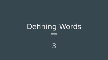 Preview of Defining Words Powerpoints Multiple Choice Powerpoint 3 (Grade 3-4)