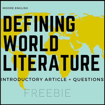 Preview of Defining World Literature: Reading and Questions Freebie / Google Form + Slides