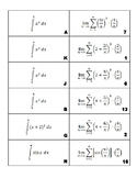 Definite Integral as Limit of a Riemann Sum Matching Game