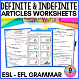 Definite and Indefinite Articles ESL worksheets