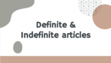 Definite and indefinite articles (Español)