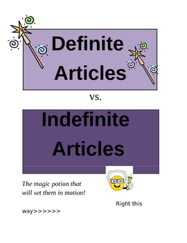 Preview of Definite vs. Indefinite Articles