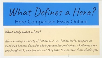 what defines a hero essay