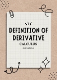 Definition of Derivative Guided Notes