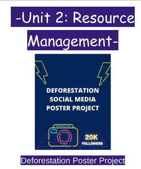 Preview of Deforestation Social Media Poster Project (Resource Management)