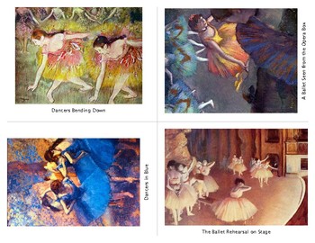 Preview of Degas Ballerina Cards