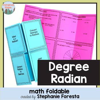 Preview of Degree & Radian Foldable