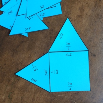 Preview of Degree and radian conversions Tarsia puzzle