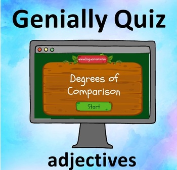 Preview of Degrees of Comparison. Interactive quiz