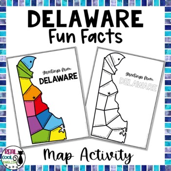 Preview of Delaware Map Activity | Fun State Facts