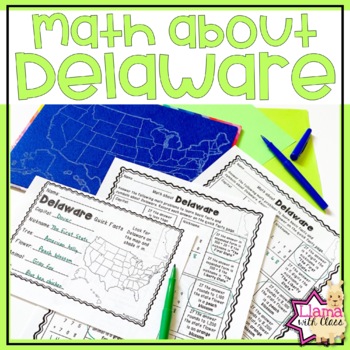 Preview of Math about Delaware State Symbols through Addition Practice