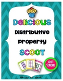 Delicious Distributive Property SCOOT Game {3.MD.C.7c & 3.OA.B.5}