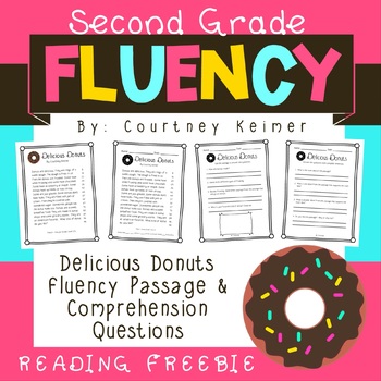 Preview of Delicious Donuts Fluency Passage & Comprehension Questions {Grade 2}