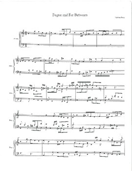 Preview of Delightful Solo Beginning Baroque Piano Fugue Piece