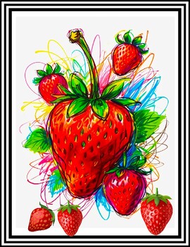 Preview of Delightful Strawberry Coloring Pages for Creative Fun!