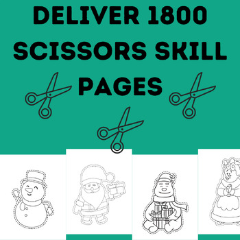Preview of Deliver 1800 Bundles scissors skill Pages