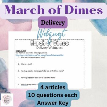 Preview of Delivery Webquest: March of dimes: Stages of Labor; C-section, VBAC, Inducing