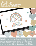 Della Desktop | Rainbow Wallpaper Background and Icons