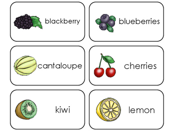 fruits and vegetables kindergarten teaching resources tpt