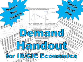 Preview of Demand and Supply - IB/CIE economics handout