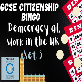 Preview of Democracy At Work Bingo Cards ( Set 3 of 4)